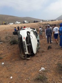 عاجل: مصرع امراة و اصابة خمسة اخرون في حادثة سير قرب الكزيرة