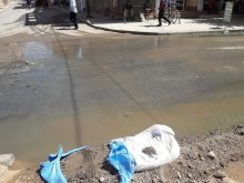 تسربات الصرف الصحي بتيرت