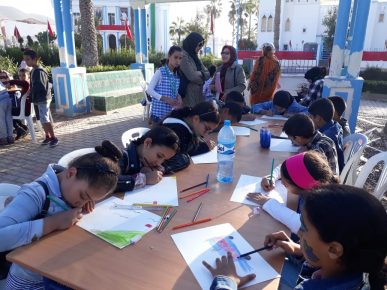 انشطة متنوعة لفائدة الاطفال من تنظيم المرأة الاستقلالية فرع سيدي افني