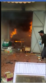 حريق بمحل تجاري بطانطان
