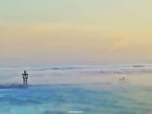 ضباب كثيف يغطي مدينة سيدي إفني