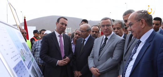 بالفيديو محمد أوجار وزير العدل في زيارة تفقدية لورش بناء المحكمة الإبتدائية بسيدي إفني