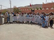 الكاتب العام لولاية كليميم يدشن محطة معالجة الصرف الصحي بجماعة تغجيجت