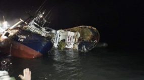 الداخلة :غرق سفينة صيد أعالي البحار بميناء المدينة