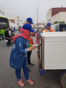 سيدي افني:الجمعية الافناوية للتربية والسلامة الطرقية في حملة توعية