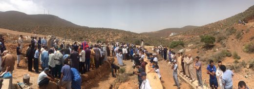 سيدي افني:جنازة مهيبة لرشيد بوعود ضحية طعنة غادرة باسبانيا