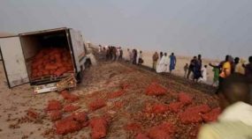 قطار موريتاني يدهس شاحنة مغربية