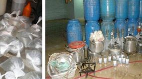 إلقاء القبض على شخص يصنع مسكر ماء الحياة بالداخلة