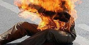 شخص يحاول إضرم النار بجسده بكلميم
