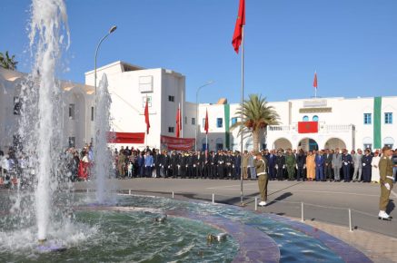 سيدي إفني: مراسيم تحية العلم تخليدا لذكرى الرابعة والستين لعيد الاستقلال