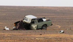 انفجار لغم بسيارة لاندروفر يتسبب في إصابة شخصين نواحي الزاك