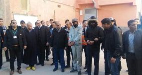 إعادة تمثيل جريمة القتل التي راح ضحيتها خمسيني.