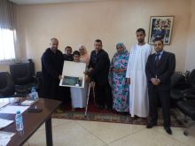 شهادة تقديرية من جمعية تحدي الاعاقة لوكيل الملك بكلميم