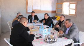 عمدة كلميم يتابع أشغال مشروع سوق السمك بالجملة .