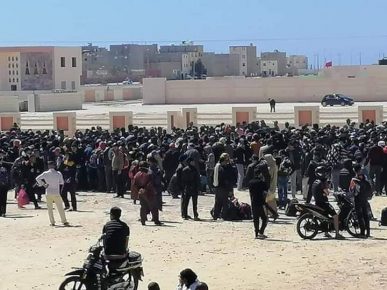 فوضى عارمة بالمحطة الطرقية بمدينة الداخلة في ظل أزمة كورونا