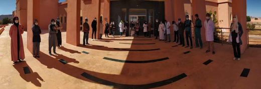 وقفة احتجاجية للأطر الصحية بمستشفى القرب بويزكارن