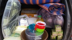 كلميم :جماعة لعوينة لهنا تدعم الاسر التي تعرضت خيامها للحريق