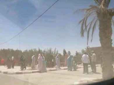 أسا الزاك : وقفة احتجاجية بسبب إنقطاع الماء الصالح للشرب في ظل إرتفاع الحرارة