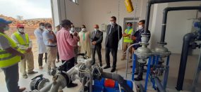 يوسف خير عامل اسا الزاك في زيارة تفقدية لمحطة معالجة الماء الصالح للشرب باسا