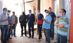 رئيس جماعة كلميم محمد بلفقيه يتفقد ورش الاشغال بسوق البلدي