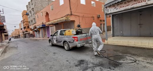 بعد ظهور أربع حالات بكلميم تم تعقيم مكان تواجد المصابين