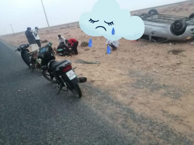 حادث خطير بطريق مصب واد درعة جنوب طنطان