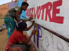 جمعية الميادين تعيد البسمة لجداريات تيوغزة