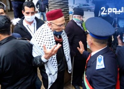 ضمنهم يهود مغاربة.. سلطات الرباط تفرق متظاهرين وتمنع وقفة مناهضة للتطبيع