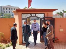 زيارة وفد من الهلال الاحمر والصليب الاحمر لمقر اللجنة الجهوية لحقوق الانسان كلميم وادنون