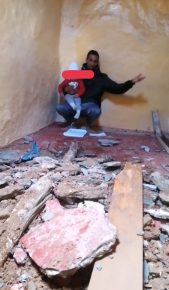 سيدي افني :انهيار سقف منزل بحي الكاطع كاد يسبب في كارثة