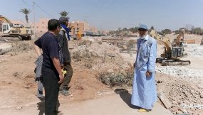 كلميم : أشغال متواصلة في بناء منشأة فنية على واد ام لعشار