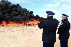 إتلاف بضائع مهربة ومحظورة ضواحي الداخلة