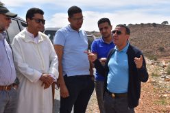 رئيس المجلس الإقليمي لحسن بلفقيه في زيارة تفقدية لاوراش المشاريع الطرقية المفتوحة